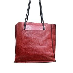 Jutta Neumann Red Medium Yoshi Bag Tote Purse Purple Lined $450